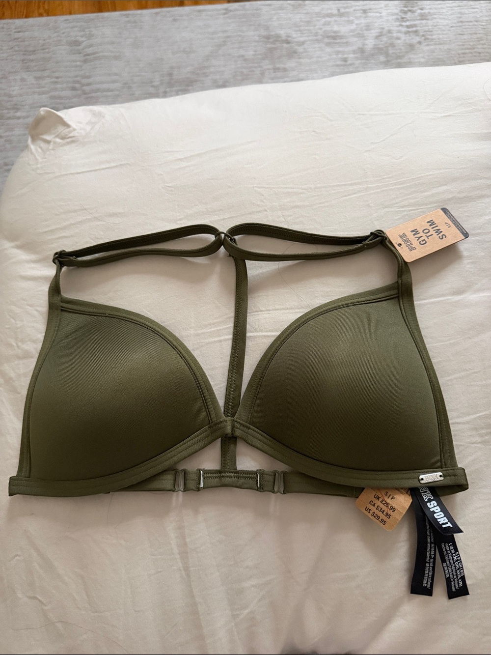 PINK VS  T-Back Gym to Swim Top